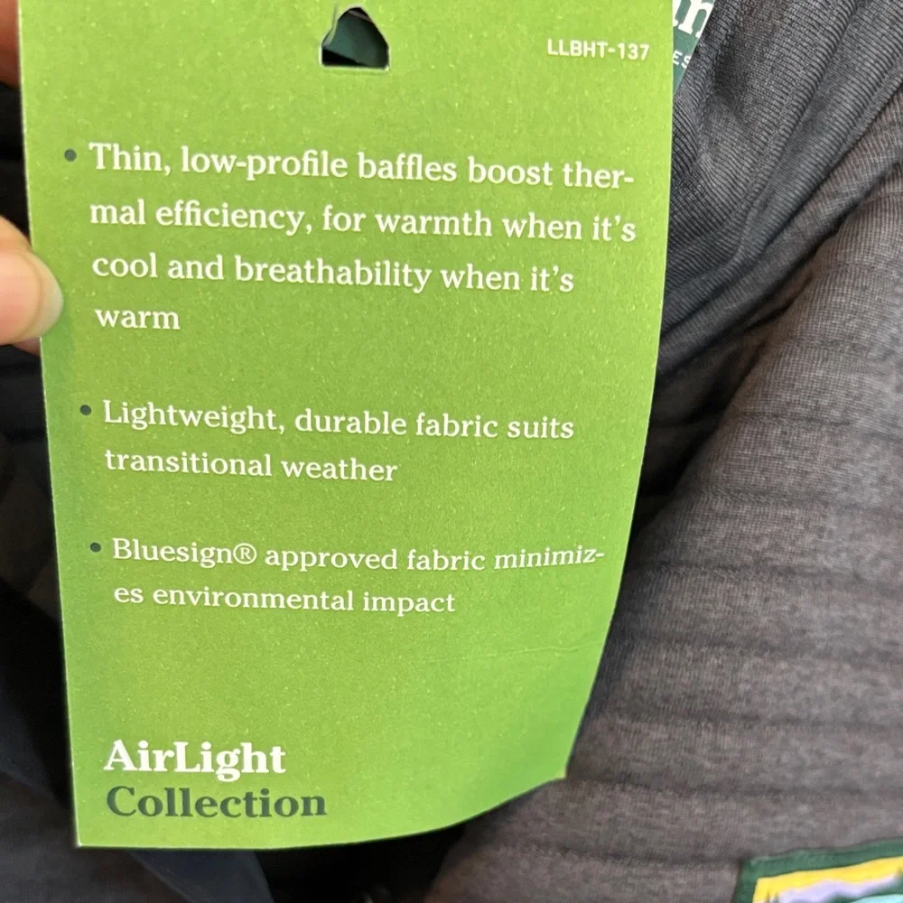 NWT L.L. Bean Alright  Knit Pullover Alley Gray Women's Jacket S - Picture 12 of 14